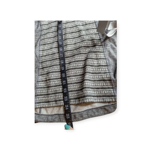 Mondetta Wool Blend Pullover Gray Striped Hoodie Womens Size Medium - Picture 14 of 14